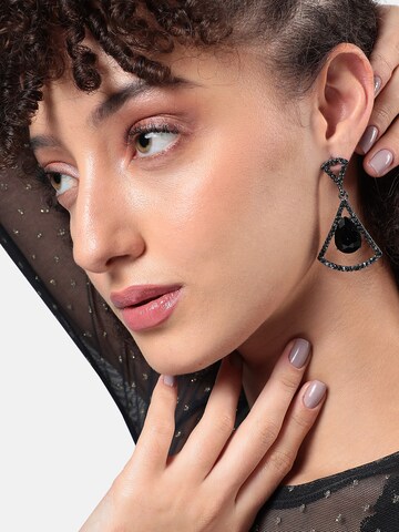 Boucles d'oreilles ' Majida ' SOHI en noir : devant