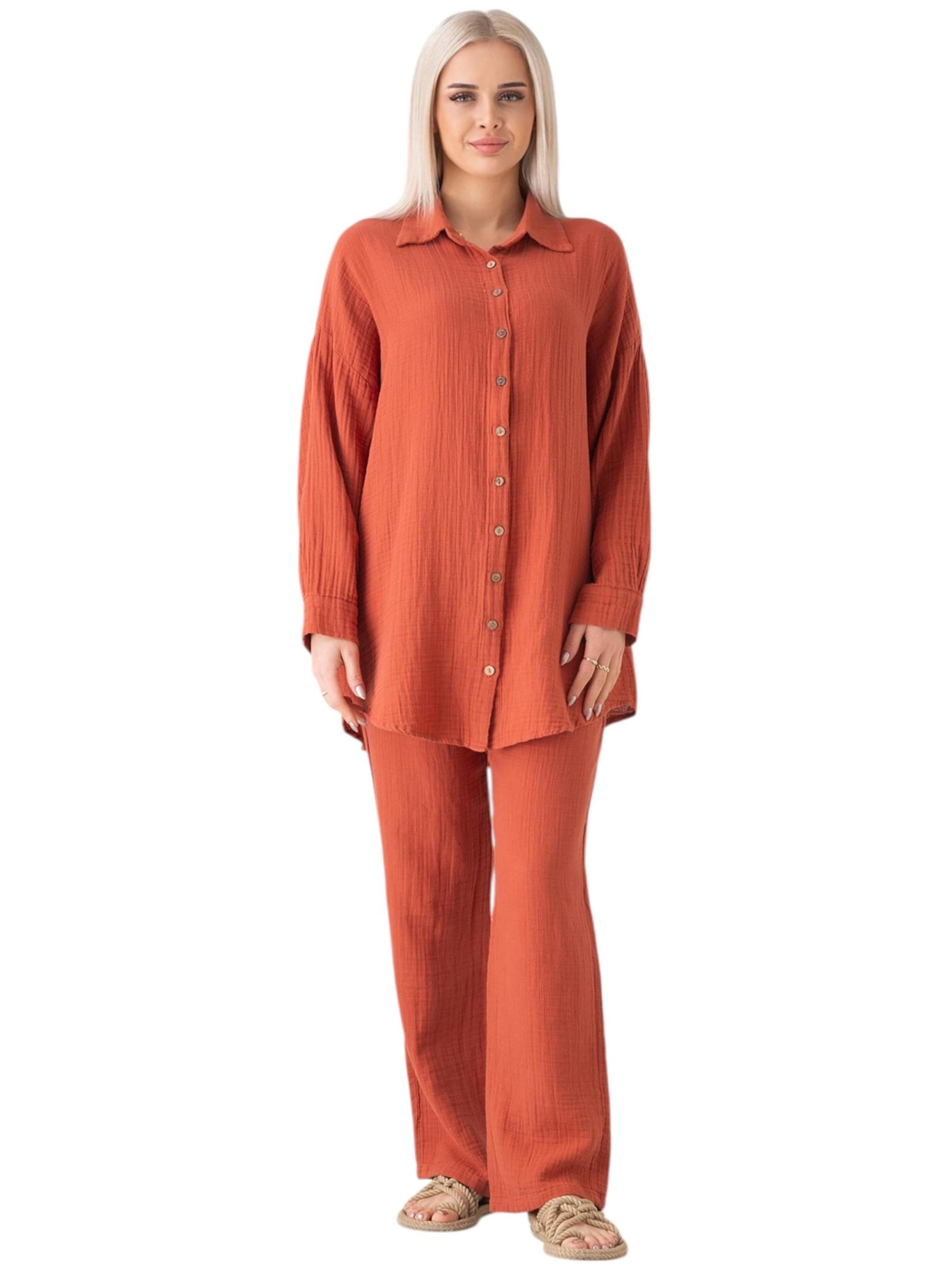 WENOR Oversized bluse 'LAYNA' i rød