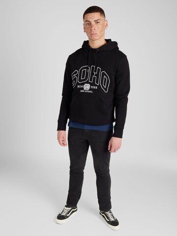 AÉROPOSTALE Sweatshirt in Black