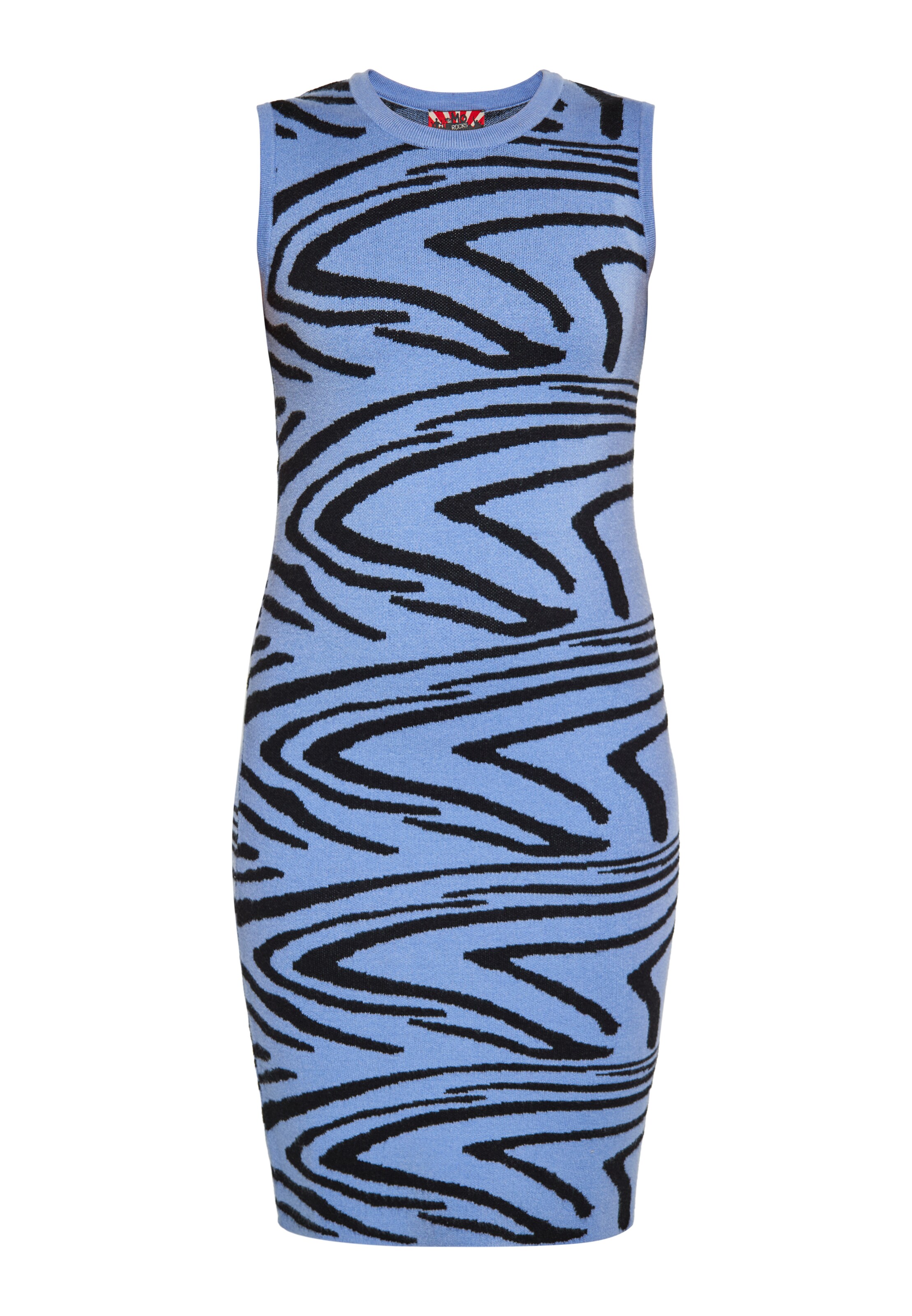 ROCKEASY - Vestido de bainha em azul: frente