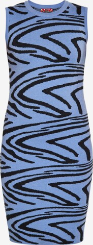 ROCKEASY Sheath Dress in Blue: front