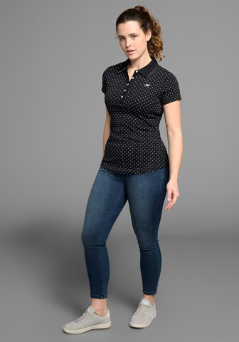 KangaROOS Poloshirt in Schwarz