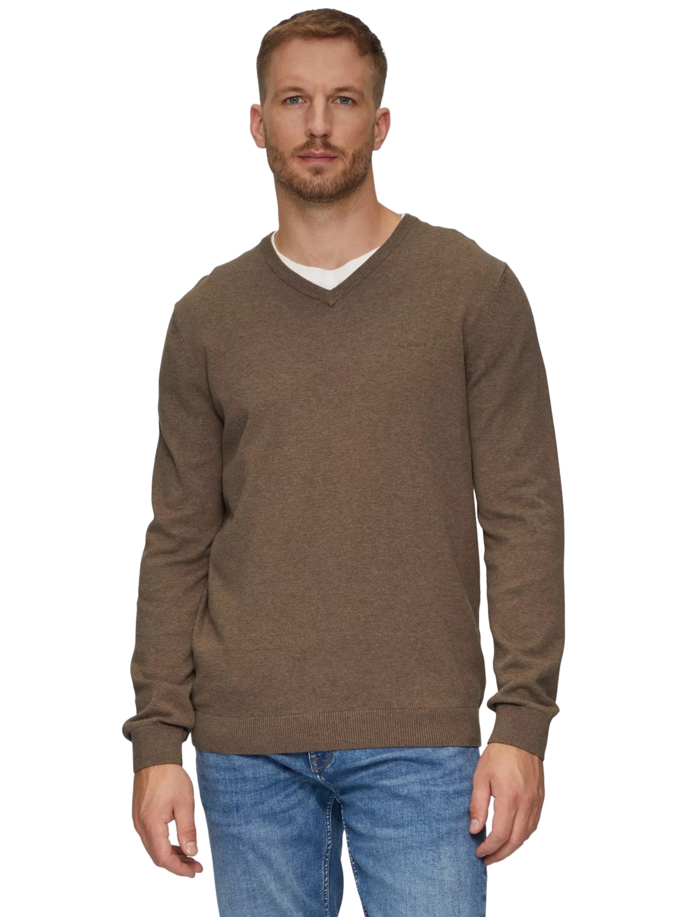 s.Oliver Pullover in Braun: Vorderseite