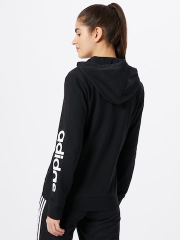 ADIDAS SPORTSWEAR Sportsweatjacke 'Essentials Logo ' in Schwarz