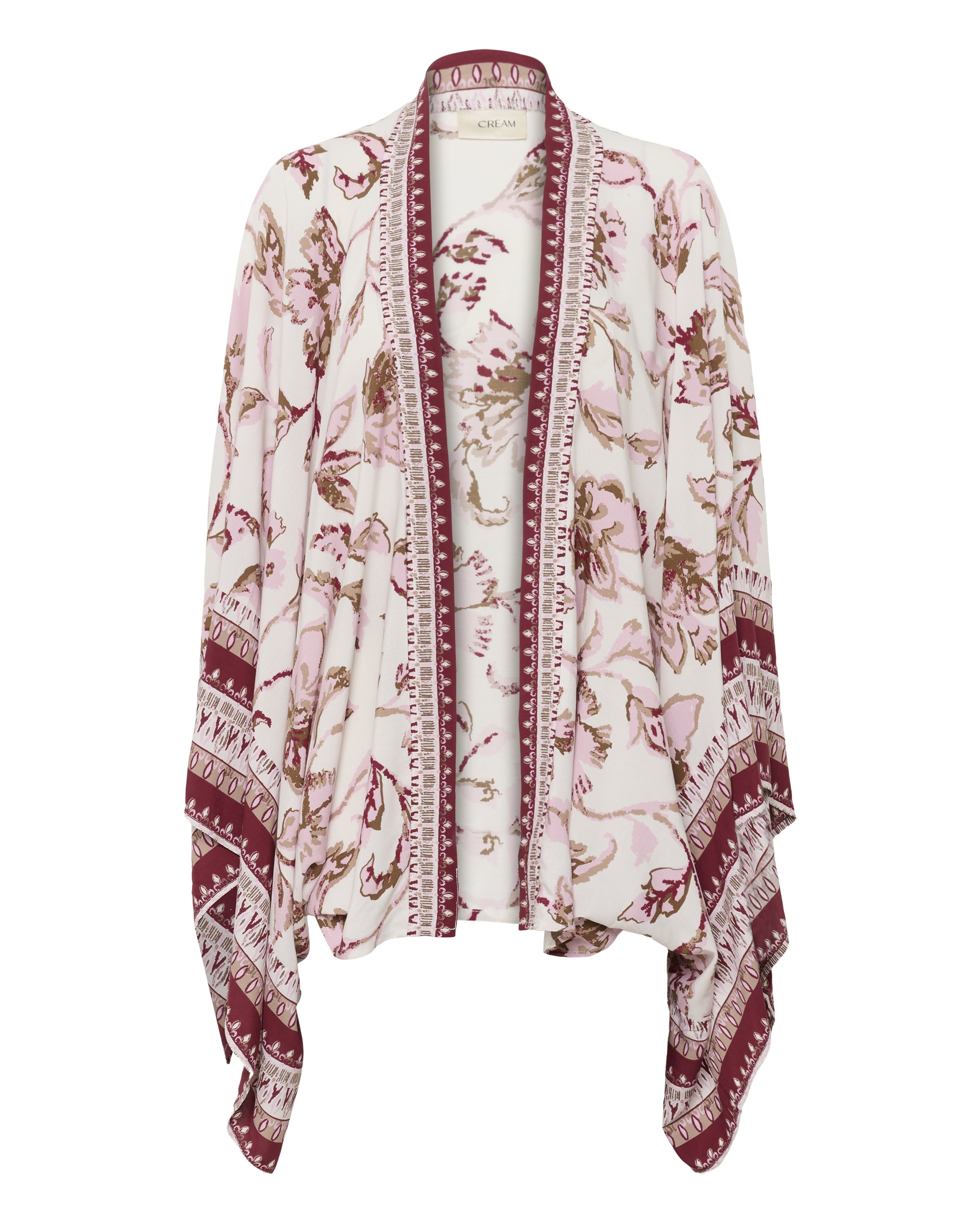 Cream Kimono 'CRKamoil' in Rot: Vorderseite