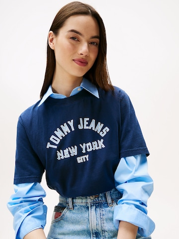 Tommy Jeans Shirt 'Varsity' in Blauw