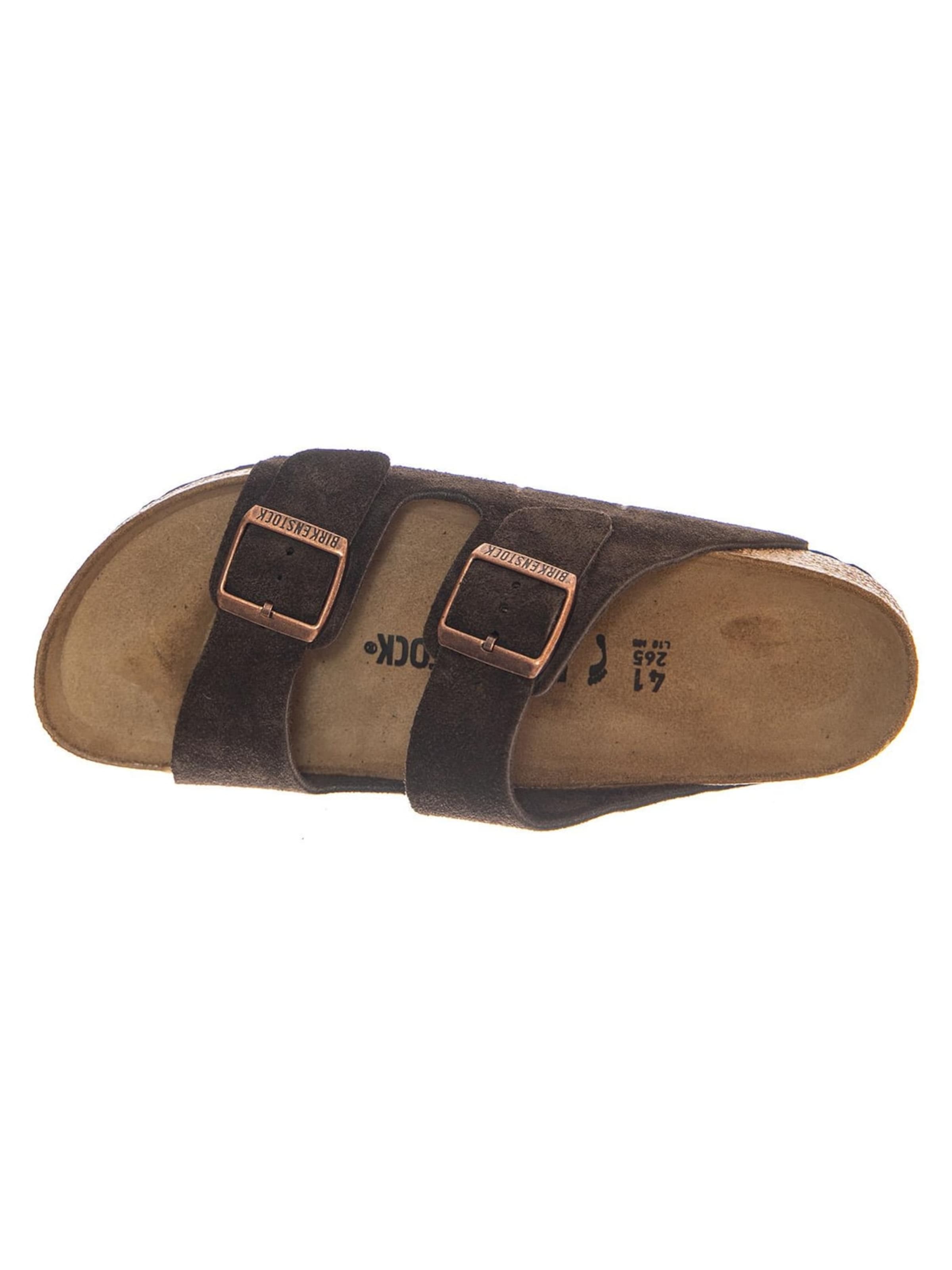 BIRKENSTOCK Sandały 'Arizona Suede Leather Narrow Fit Mocha' w kolorze brązowy