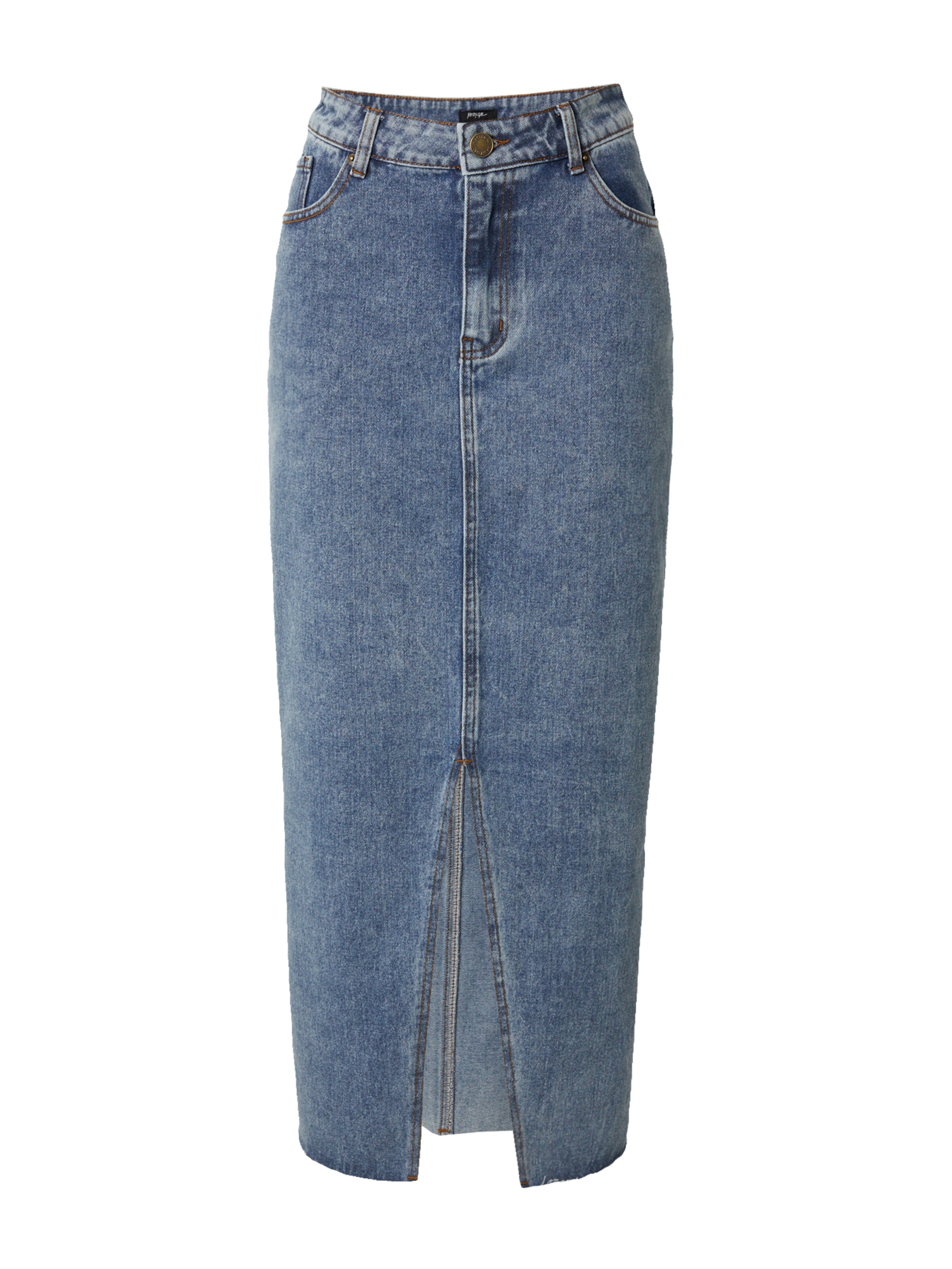 Nasty Gal Skirt 'Star Bum' in Blue denim, Item view