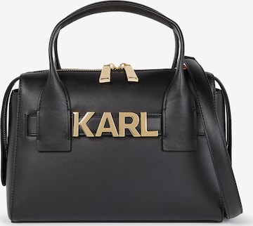 Karl Lagerfeld - Bolso de mano en negro: frente