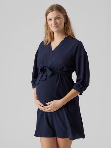 Vero Moda Maternity Obleka 'PYE' | modra barva: sprednja stran