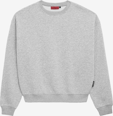 Sweat-shirt Prohibited en gris : devant