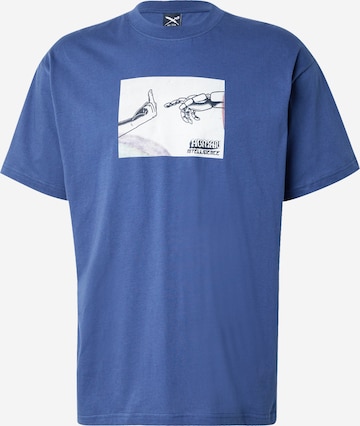 Iriedaily Majica 'H.I.' | modra barva: sprednja stran