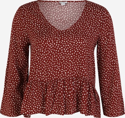 OVS Bluse in dunkelrot / weiß, Produktansicht