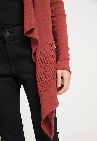 Usha Knit Cardigan in Red