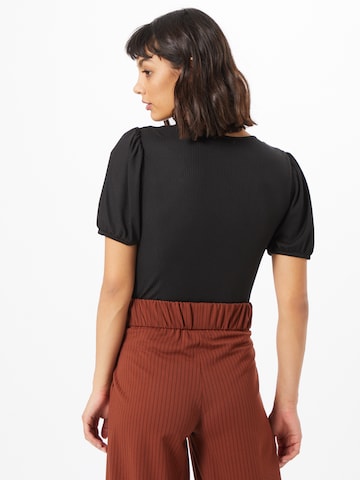 GLAMOROUS Shirt bodysuit in Black