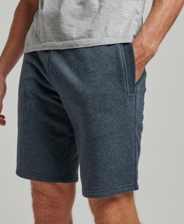 Superdry Regular Trousers in Blue: front