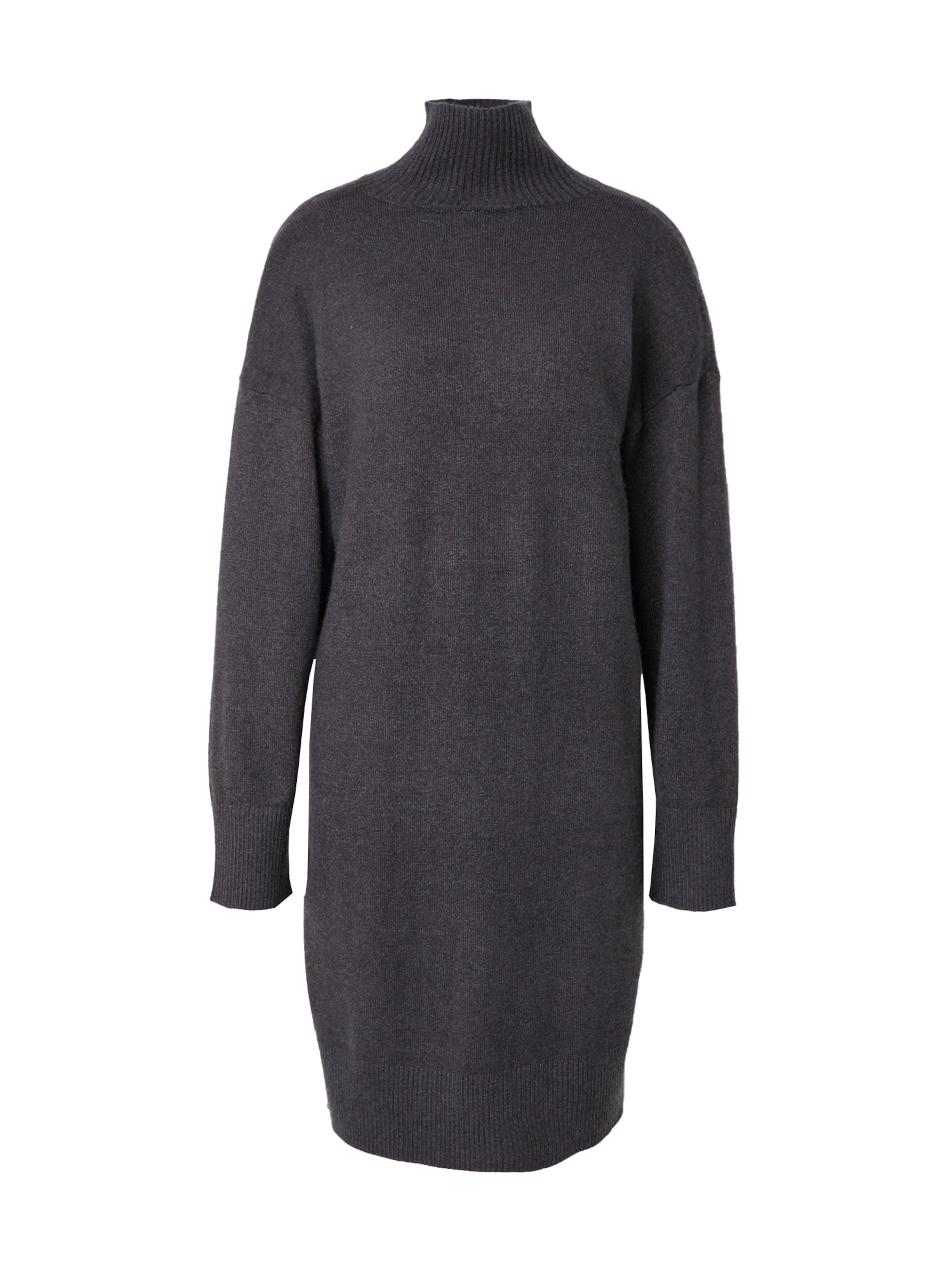 QS Strikkjole i grå: forside