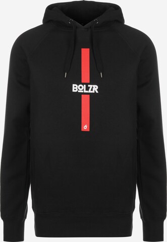 Sweat-shirt Bolzr en noir : devant