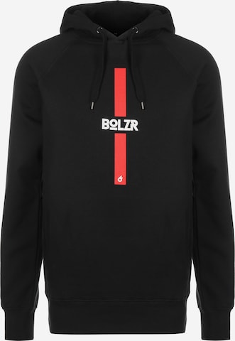Sweat-shirt Bolzr en noir : devant