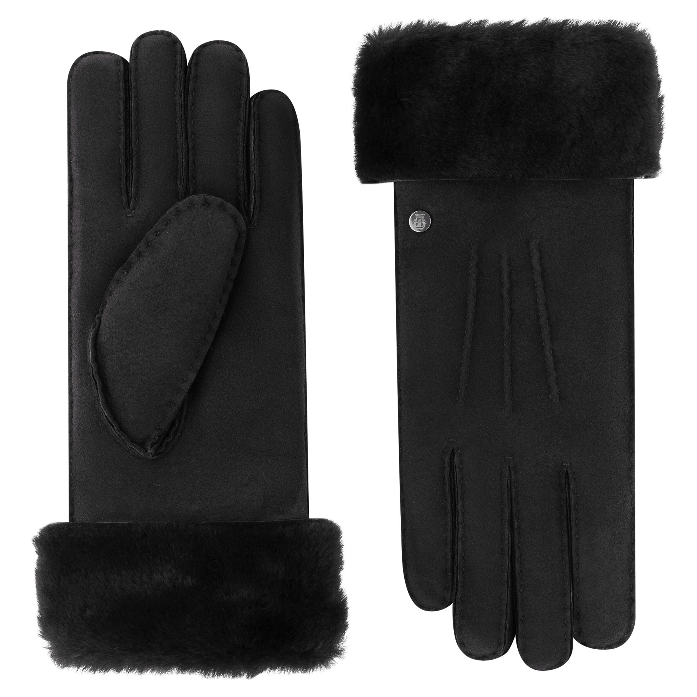 Mezzoguanti 'GÖTEBORG' di Roeckl in nero: frontale