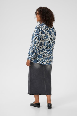 KAFFE CURVE Bluse in Blau