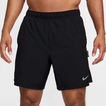 NIKE Regular Workout Pants 'Challenger' in Black