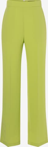 Ana Alcazar Regular Pleated Pants ' Ribora ' in Green: front