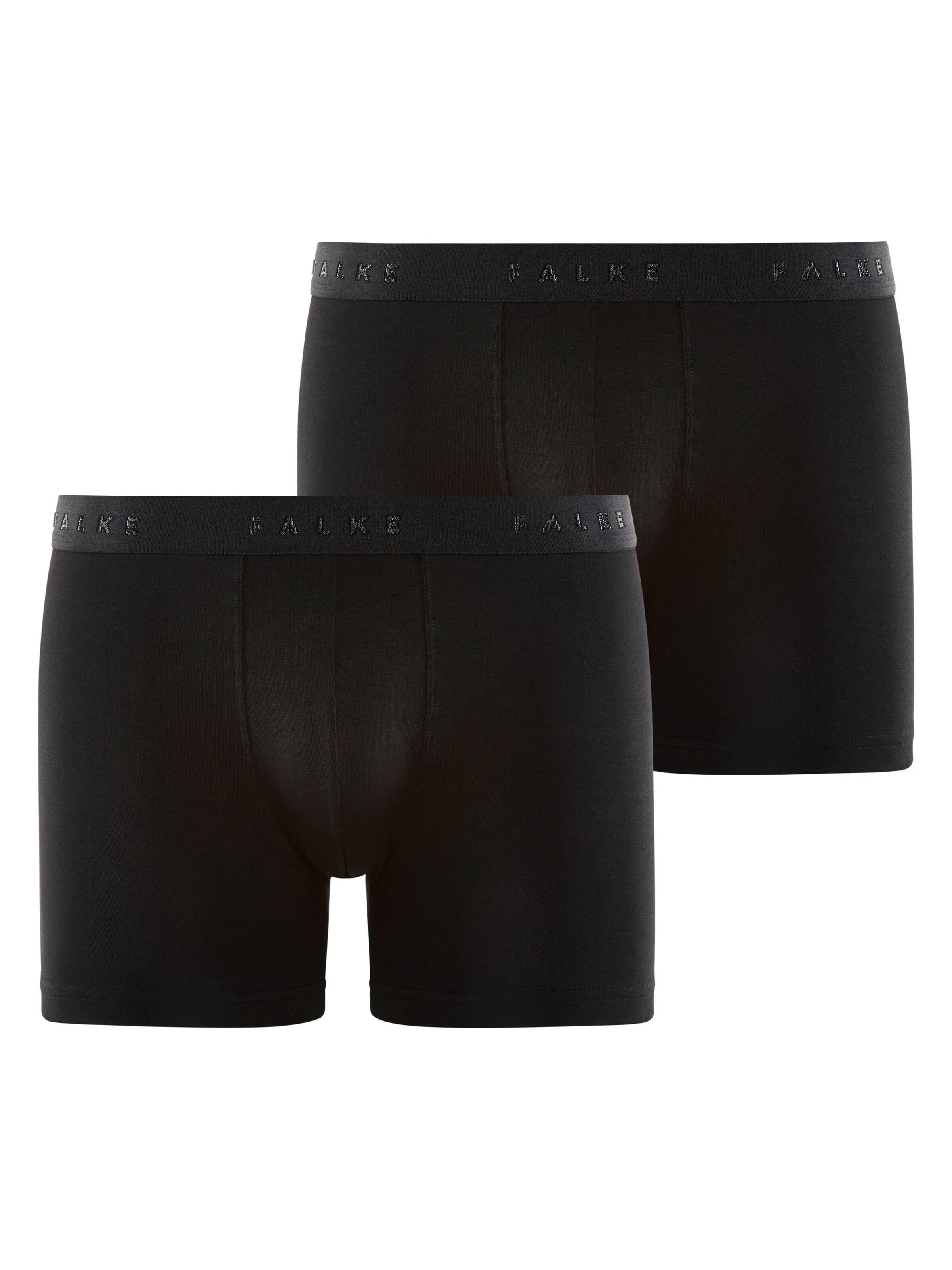 FALKE Boxershorts '2-Pack'‌‌‌‌‌‌ in Schwarz: Vorderseite