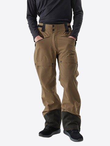 4F - regular Pantalón de montaña en marrón: frente