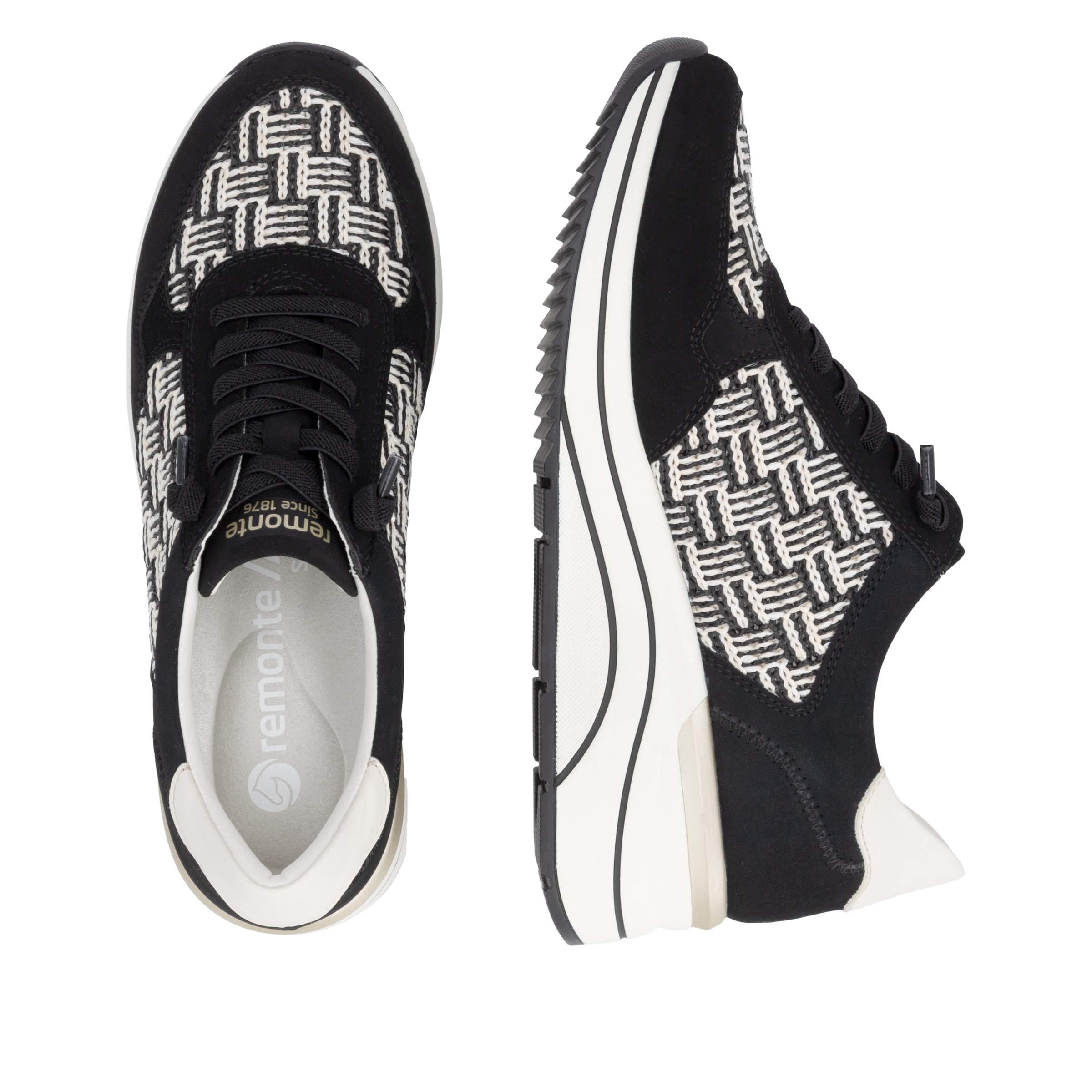 Baskets basses 'D0T20' REMONTE en noir