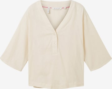 TOM TAILOR - Blusa en blanco: frente