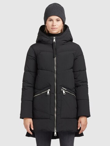 khujo Winter Coat 'Bine' in Black: front