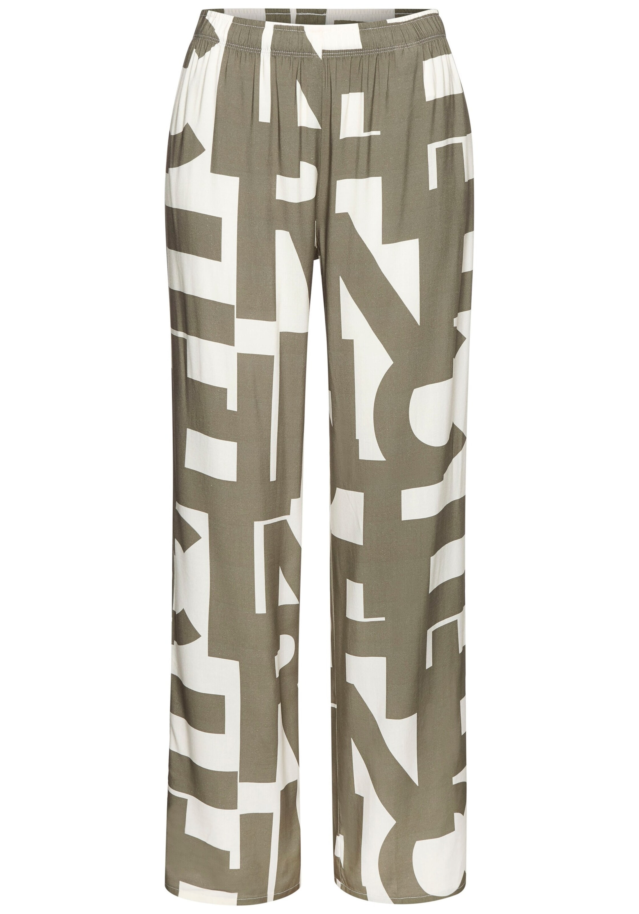 FRENCH CONNECTION Панталон пижама в зелено: отпред