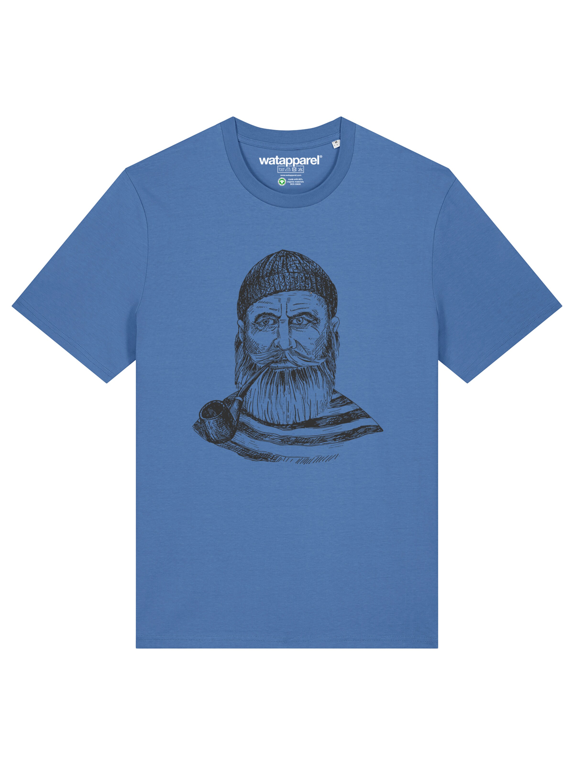 Maglietta 'Kapitän' di Watapparel in blu: frontale
