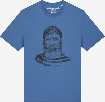 Maglietta 'Kapitän' di Watapparel in blu: frontale