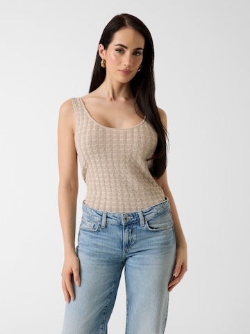 GUESS Stricktop 'ROSALYN' in Beige: Vorderseite