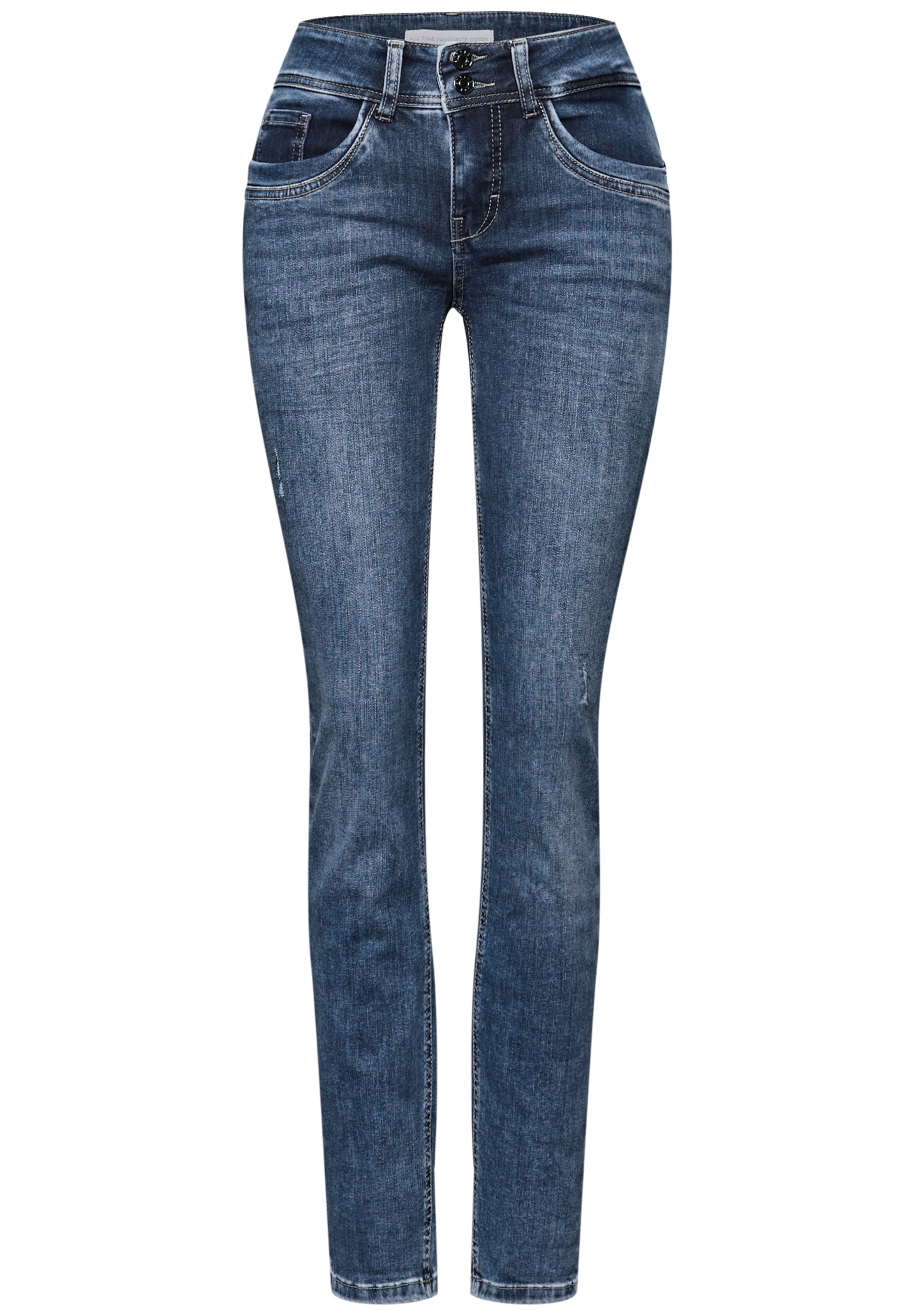 STREET ONE Regular Jeans in Blau: Vorderseite