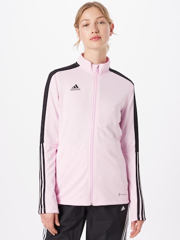 ADIDAS SPORTSWEAR Jakna za trening 'Tiro Essentials' | roza barva: sprednja stran