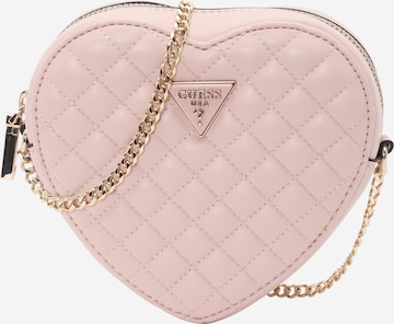 GUESS Skuldertaske 'RIANEE' i pink: forside