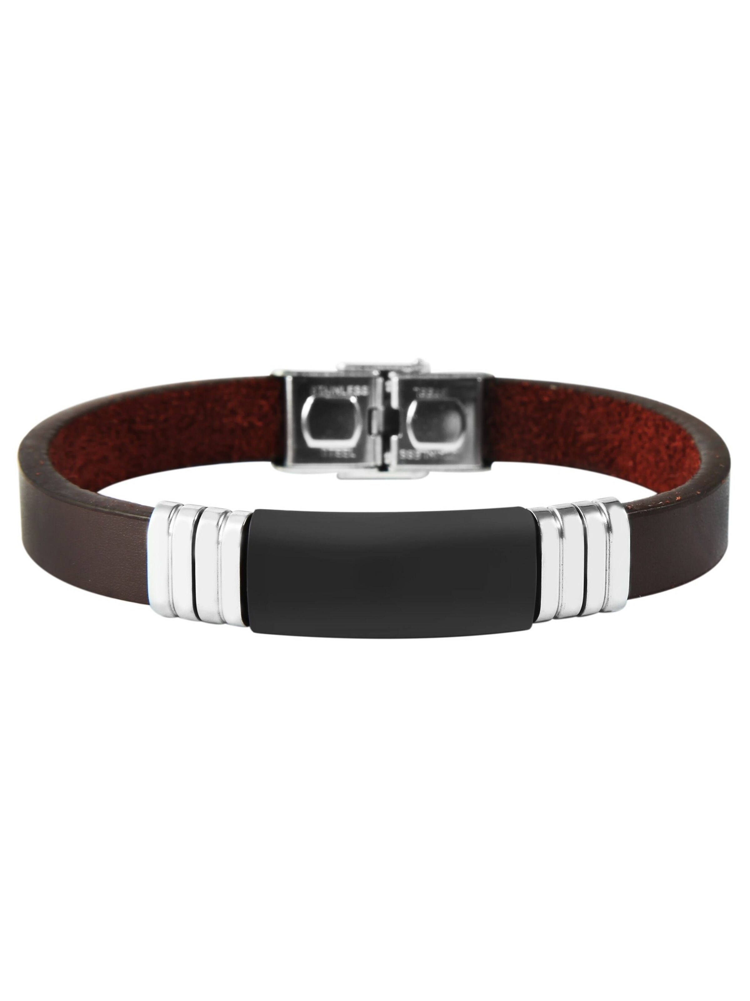 Akzent Bracelet '"Alisso" - Edelstahl - Langlebig & Robust - Unisex' in Brown