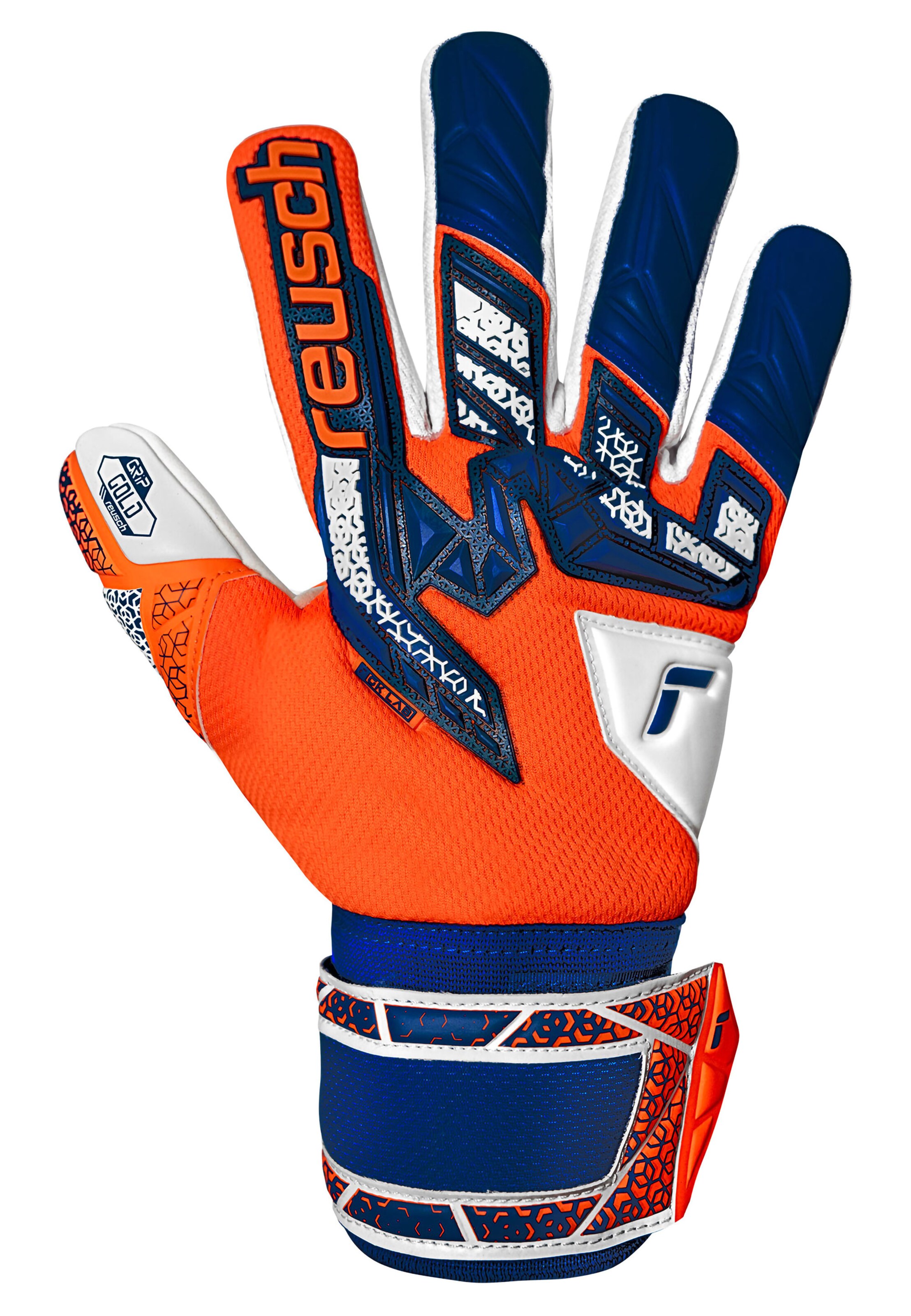 REUSCH Sports gloves 'Attrakt Freegel Gold NC' in Blue