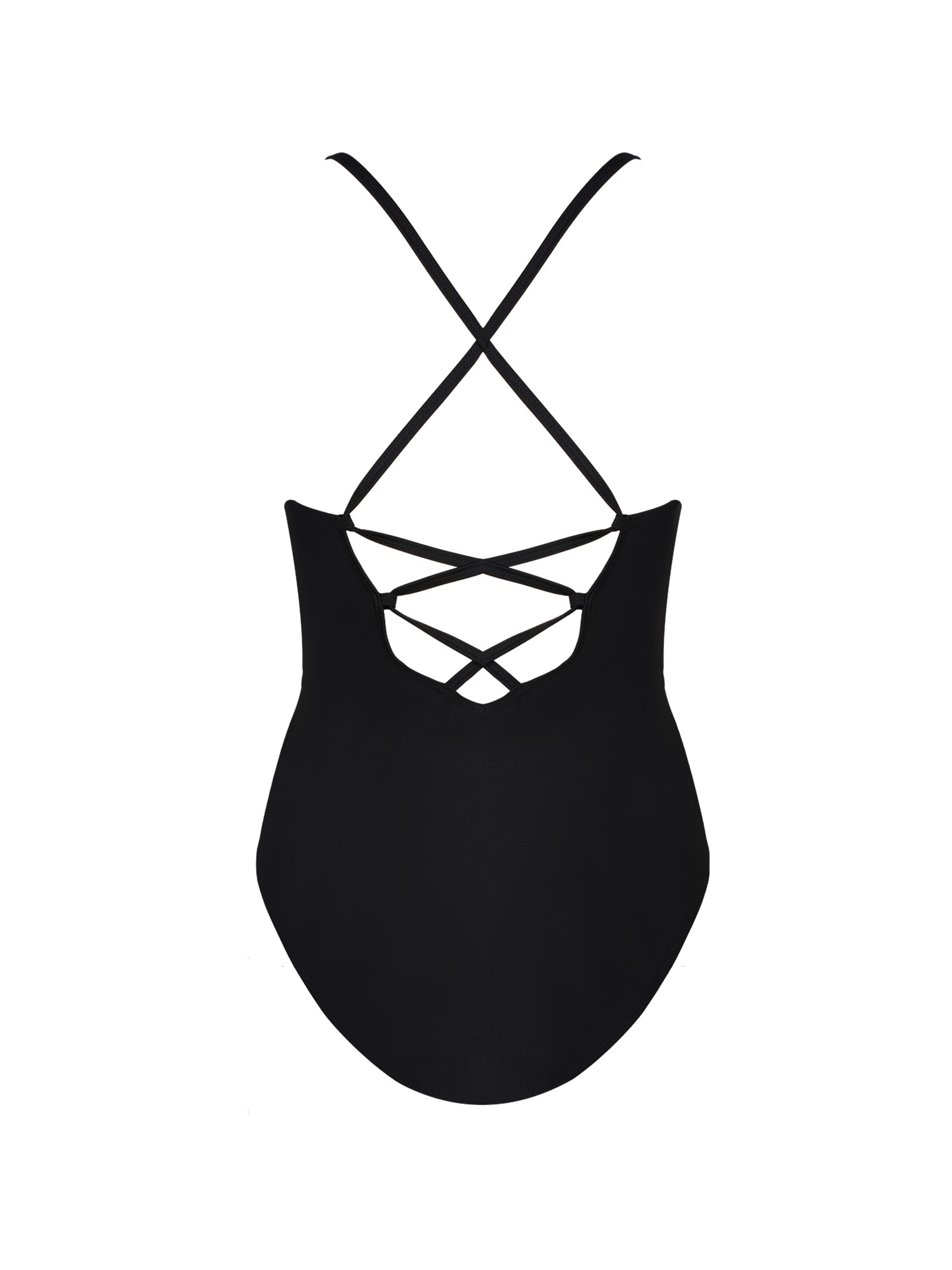 Cupshe Bralette Swimsuit 'CAA12E4F132AA' in Black