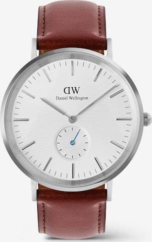 Daniel Wellington Analoguhr in Braun: Vorderseite