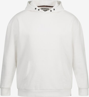 Sweat-shirt STHUGE en blanc : devant