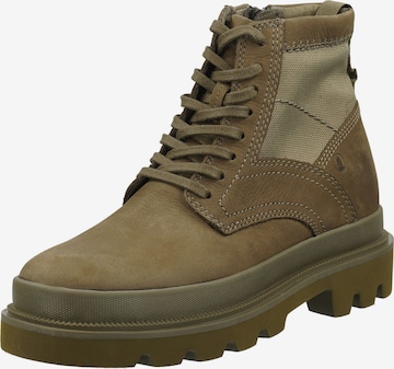 CLARKS Lace-Up Boots in Green: front