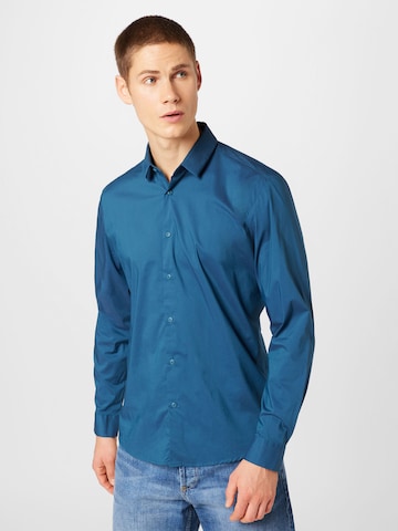 ESPRIT Slim fit Overhemd in Blauw: voorkant