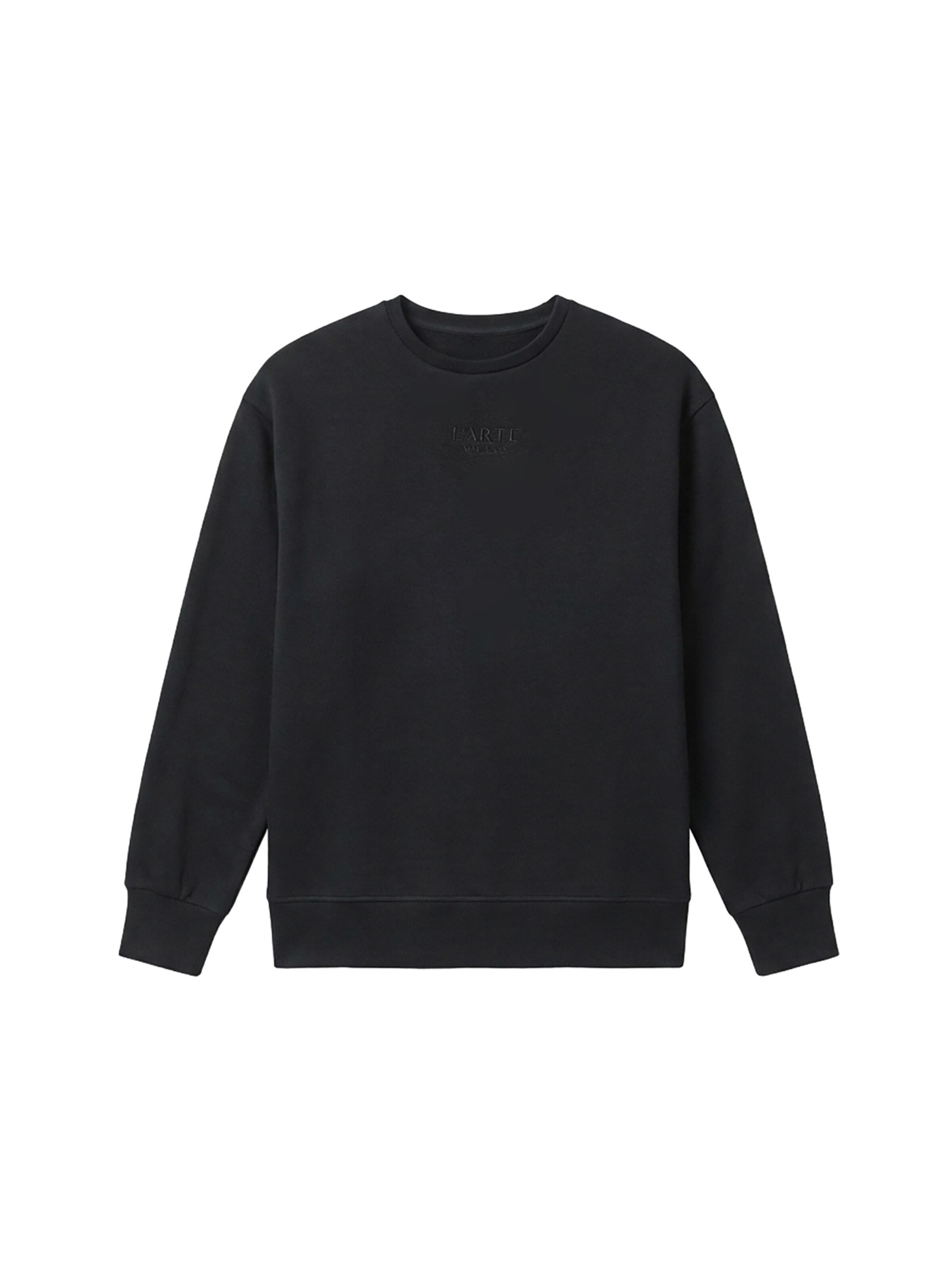 L'Arte Milano Sweatshirt in Black: front