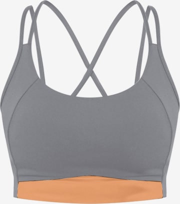 Smilodox Bustier Sport-BH 'Advanced Vickie' in Grau: predná strana