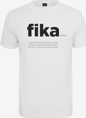 T-Shirt Mister Tee en blanc : devant