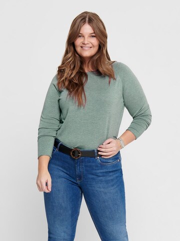 ONLY Carmakoma Pullover in Grün: Vorderseite